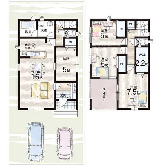 【3LDK+S(納戸)】○樟葉北小学校・・・徒歩2分 ○楠葉中学校・・・徒歩7分