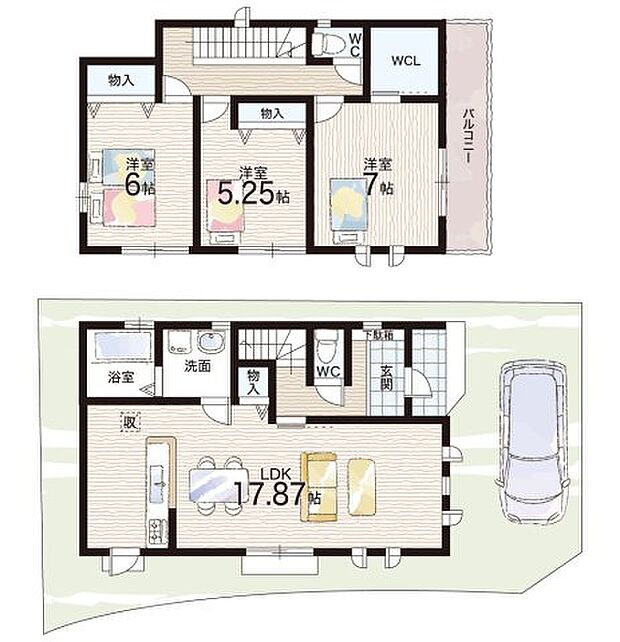 【3LDK】○成和小学校・・・徒歩3分 ○盾津中学校・・・徒歩14分