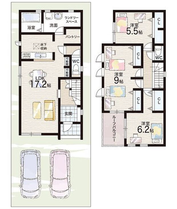 【3LDK】○道明寺東小学校・・・徒歩7分 ○道明寺中学校・・・徒歩11分