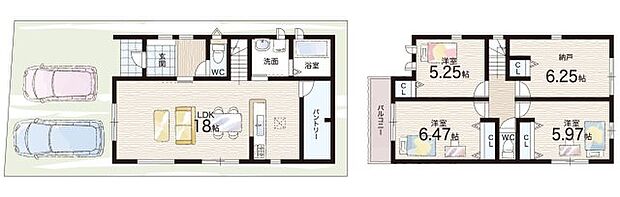 【3LDK+S(納戸)】○前栽小学校・・・徒歩10分 ○西中学校・・・徒歩28分