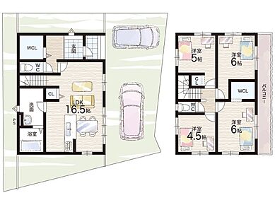 ○御室小学校・・・徒歩7分 ○双ヶ丘中学校・・・徒歩12分 