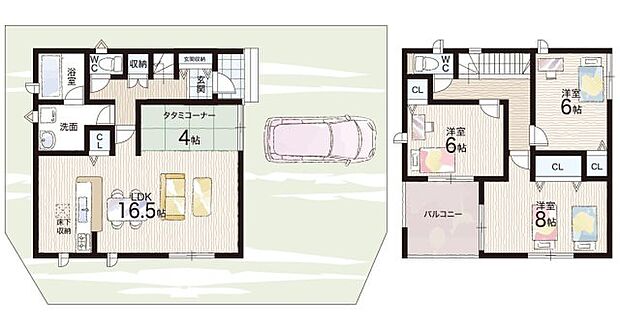 【3LDK】○曽我部小学校・・・徒歩９分 ○南桑中学校・・・徒歩４５分
