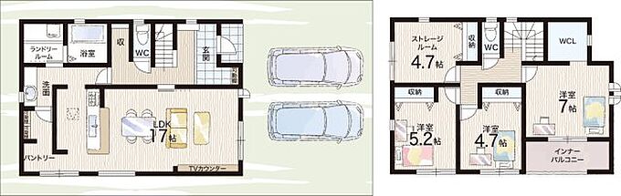 1区画