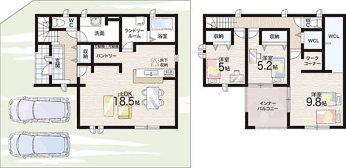 1区画
