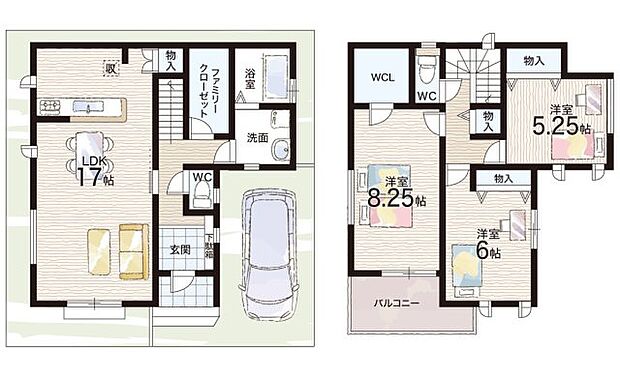 【3LDK】○美原西小学校・・・徒歩8分 ○美原西中学校・・・徒歩10分