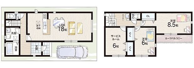 【2LDK+S(納戸)】○曙川小学校・・・徒歩8分 ○曙川南中学校・・・徒歩4分