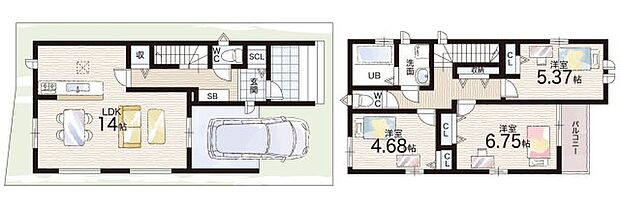 【3LDK】○道明寺東小学校・・・徒歩5分 ○道明寺中学校・・・徒歩12分