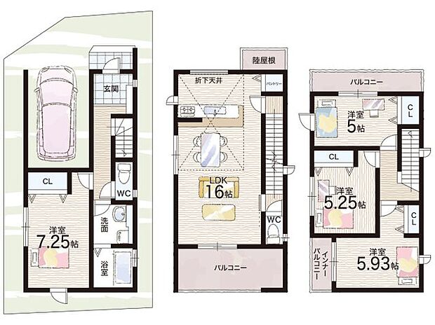 【4LDK】○西浦小学校・・・徒歩29分 ○峰塚中学校・・・徒歩4分