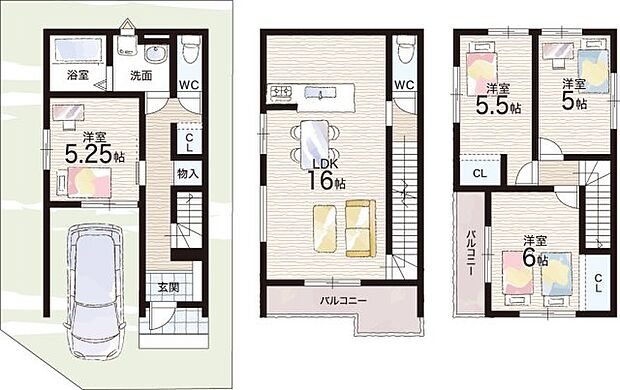 【4LDK】○藤井寺南小学校・・・徒歩5分 ○藤井寺中学校・・・徒歩14分