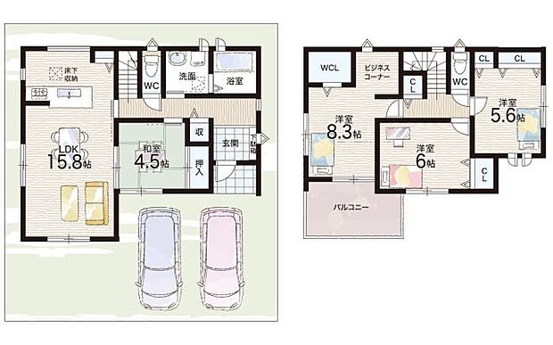 【4LDK】○斑鳩西小学校・・・徒歩16分 ○斑鳩南中学校・・・徒歩9分