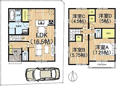 ○鈴原小学校・・・徒歩3分 ○南中学校・・・徒歩18分 