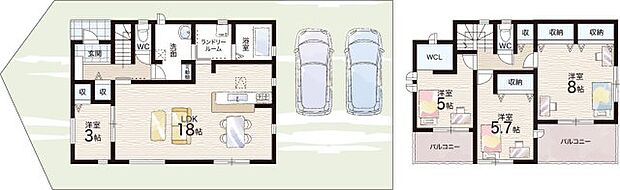 【4LDK】○東登美ヶ丘小学校・・・徒歩2分 ○登美ヶ丘北中学校・・・徒歩7分