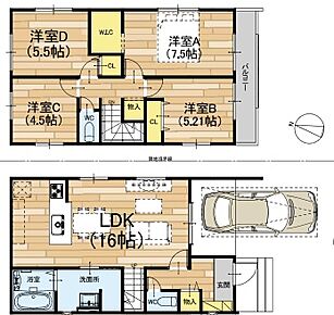 ○安倉小学校・・・徒歩6分 ○安倉中学校・・・徒歩10分 