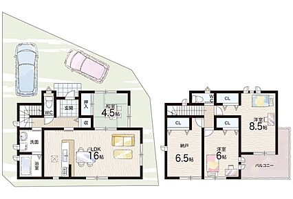 ○平城小学校・・・徒歩9分 ○平城中学校・・・徒歩6分 