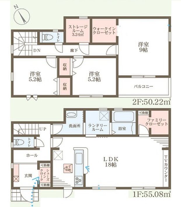 【3LDK+S(納戸)】○治田西小学校・・・徒歩3分 ○栗東西中学校・・・徒歩17分