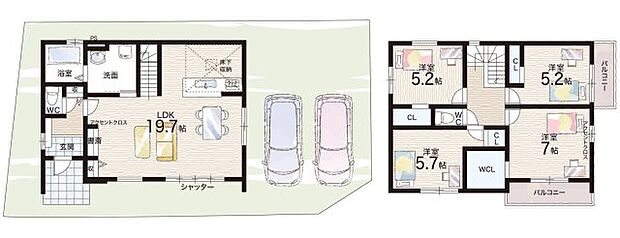 【4LDK】○雄琴小学校・・・徒歩12分 ○日吉中学校・・・徒歩43分