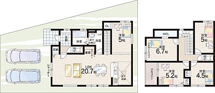 ○修学院小学校・・・徒歩5分 ○修学院中学校・・・徒歩23分 