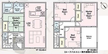 ○旭森小学校・・・徒歩10分 〇東中学校・・・徒歩27分 