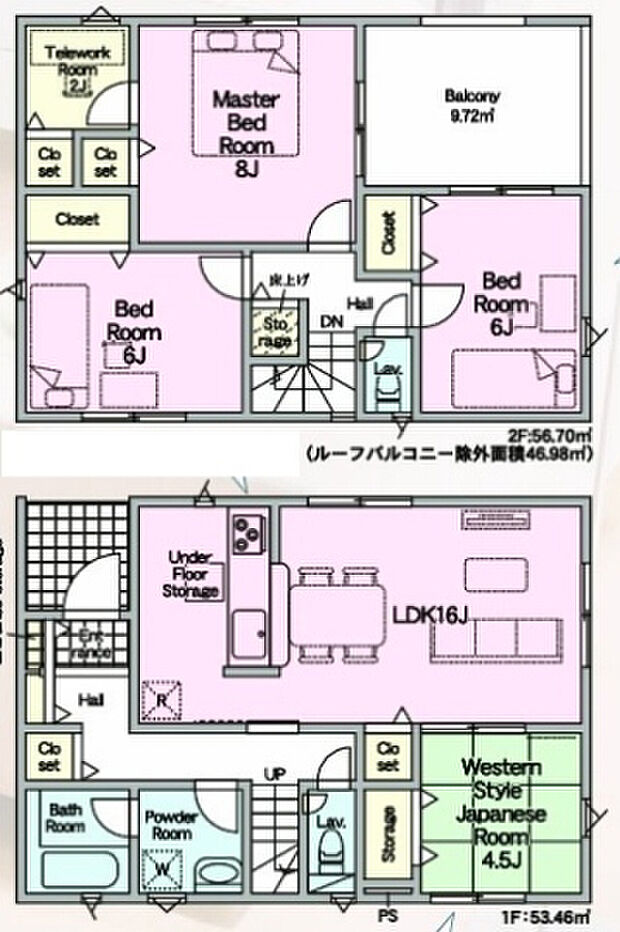 【4LDK】○愛知川小学校・・・徒歩31分 ○愛知中学校・・・徒歩46分