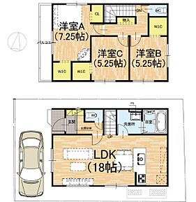 ○陵ケ岡小学校・・・徒歩7分 ○花山中学校・・・徒歩7分 