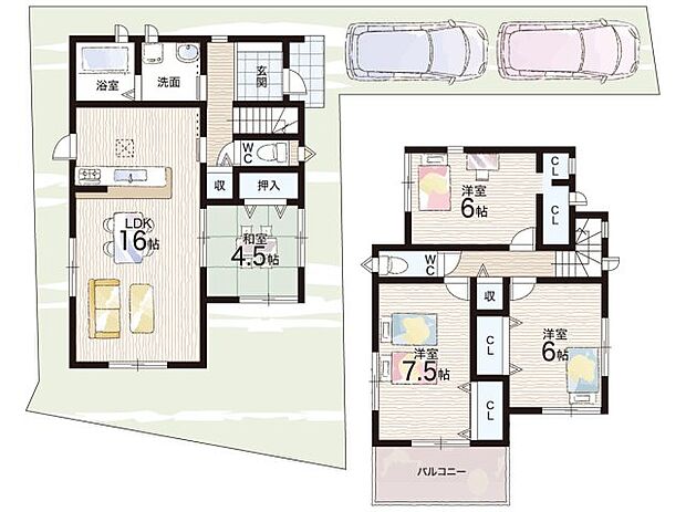 【4LDK】○伏見南小学校・・・徒歩14分 ○京西中学校・・・徒歩11分