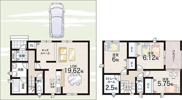 【4LDK】○佐山小学校・・・徒歩28分 ○久御山中学校・・・徒歩19分