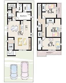 ○福田小学校・・・徒歩5分 ○泉ヶ丘東中学校・・・徒歩11分 