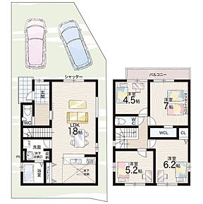 ○桜井谷東小学校・・・徒歩7分 ○第二中学校・・・徒歩8分 