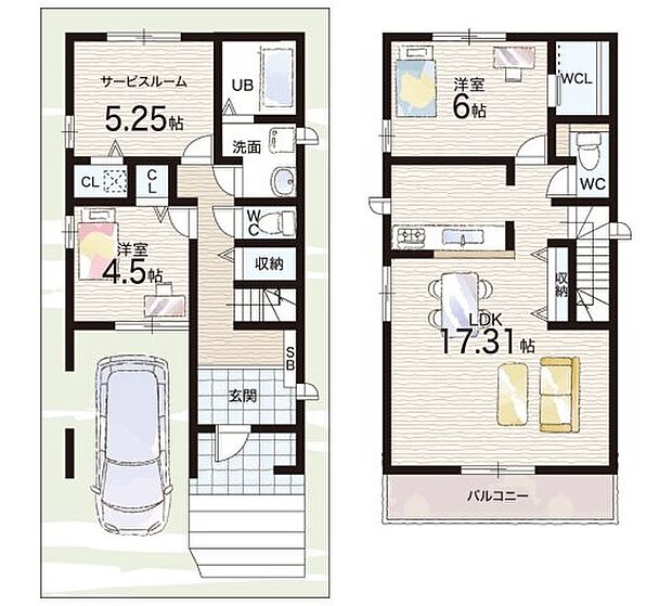 【2LDK+S(納戸)】○西大冠小学校・・・徒歩7分 ○城南中学校・・・徒歩10分