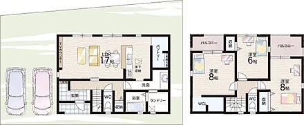 ○三輪小学校・・・徒歩12分 ○大三輪中学校・・・徒歩12分 