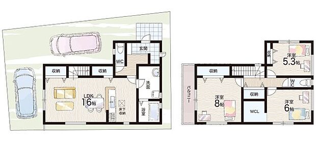 【3LDK】○斑鳩小学校・・・徒歩9分 ○斑鳩南中学校・・・徒歩10分