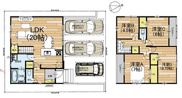 【4LDK】○藤尾小学校・・・徒歩1分 ○皇子山中学校・・・徒歩55分