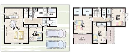 ○片塩小学校・・・徒歩8分 ○片塩中学校・・・徒歩19分 