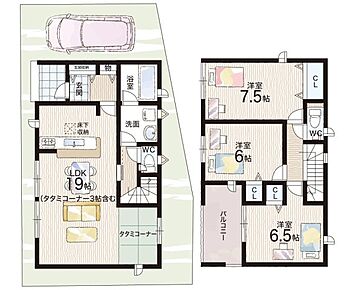 ○川越小学校・・・徒歩4分 ○東香里中学校・・・徒歩20分 