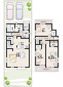 ○園和北小学校・・・徒歩7分 ○園田東中学校・・・徒歩15分 