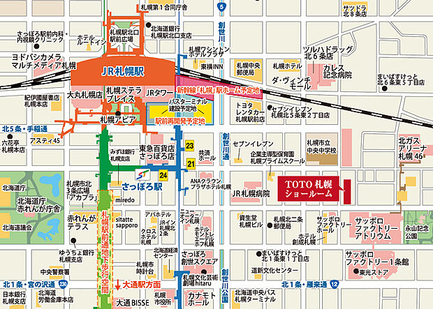 【■物件説明会開催中！【完全予約制】】フリーダイヤル[0120-21-5101]または物件公式サイト来場予約フォームよりご予約ください。
時間/10:00～17:00（水曜日休館）
会場/札幌市中央区北3条東4丁目1-10