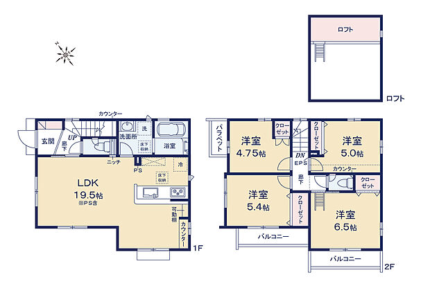 1号棟 間取り図