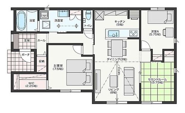 【3LDK】1階で全て完結するから家事も育児もスマートにこなせる!そんな住まいに太陽光発電やおひさまエコキュートもプラスして環境にも家計にもさらに優しくなりました。コンパクトながらも機能性は抜群です!