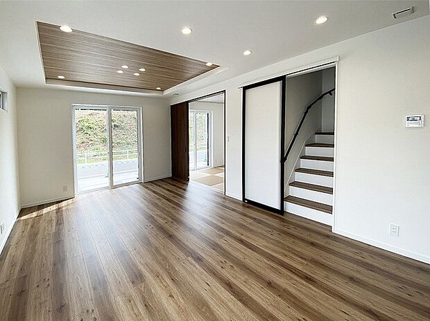 【7号地平屋モデルハウス】3,180万円（税込）
18帖の広々したLDKで家族の団欒はいかがでしょう。