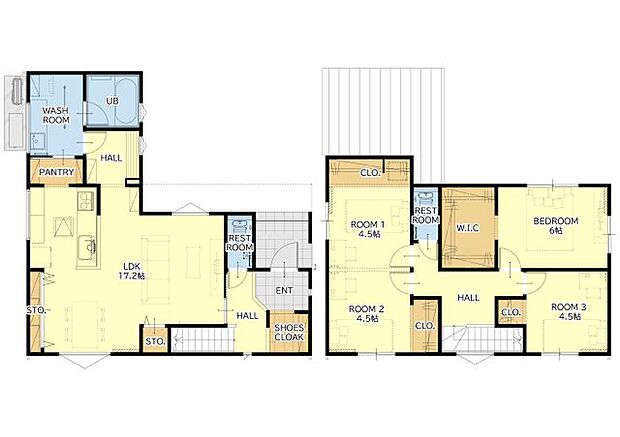 間取図 32坪 4SLDK