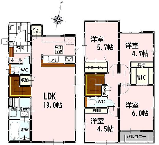 ２号棟｜間取り