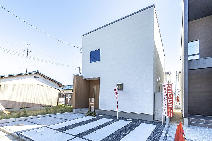 ◆2号地　完成予想外観パース◆
車最大3台駐車可能！
広々とした敷地で駐車も楽々！