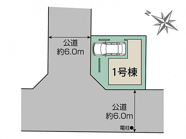 蕨市錦町3丁目1棟 区画図