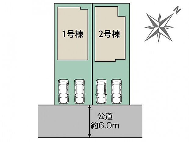 横須賀市湘南鷹取3丁目2棟 区画図