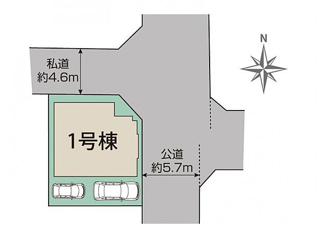平塚市河内2丁目1棟 区画図