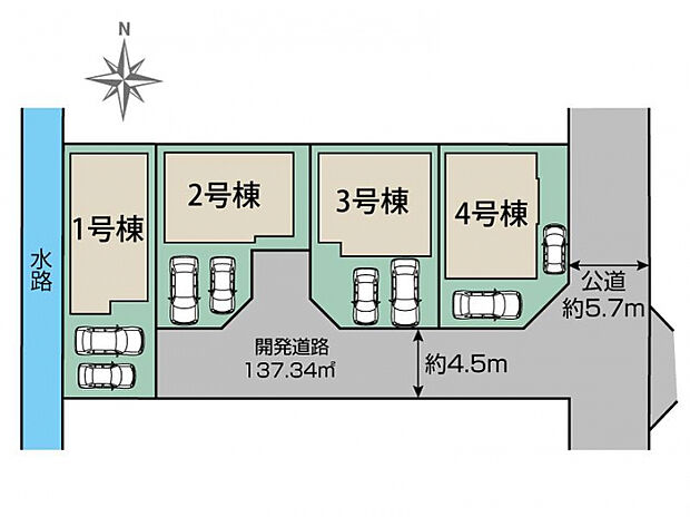 平塚市徳延3丁目4棟 区画図