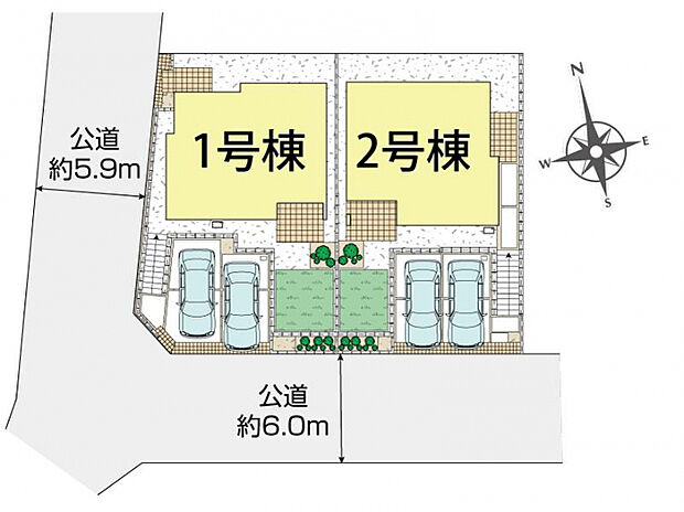 横浜市磯子区洋光台1丁目2棟 区画図