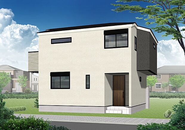 『B号棟完成イメージパース』
いつまでも美しい外観を…
サイディングは16ミリ・マイクロガードを採用
汚れを雨水で洗い流すセルフクリーニング機能付き
実際の素材をショールームにて確認出来ます。