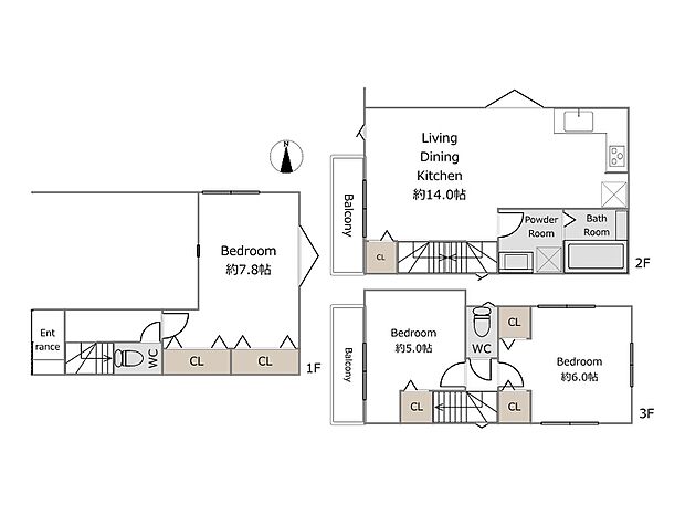 A号棟参考プラン（建物込11990万円、土地面積60.19m2、建物面積93.97m2）期間限定！建物フリープランに付き、お客様のご要望をお聞かせください！