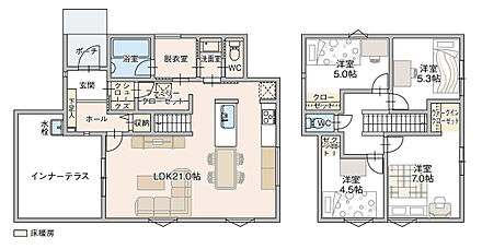 現地では担当スタッフがお客様のご要望をお伺いし、間取りをご提案させていただきます。 